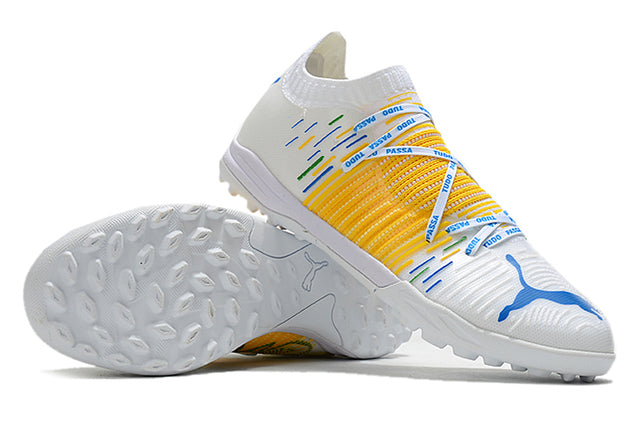 Chuteira Society Puma Future Z TF Yellow - Low