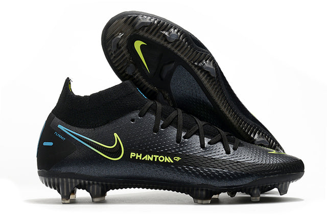 Chuteira Campo Nike Phantom GT Elite Dynamic Fit FG Black - Cano Alto