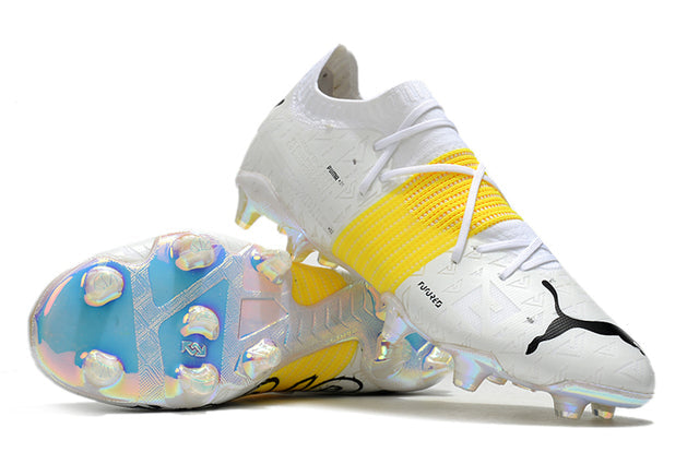 Chuteira Campo Puma Future Z FG Campo White/Yellow